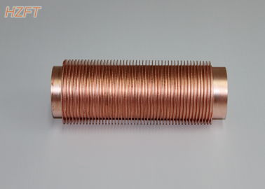 Het Koper Finned Buis van de trillingsweerstand voor Industriële Boilers 0,3 ~ 0.5mm Vindikte